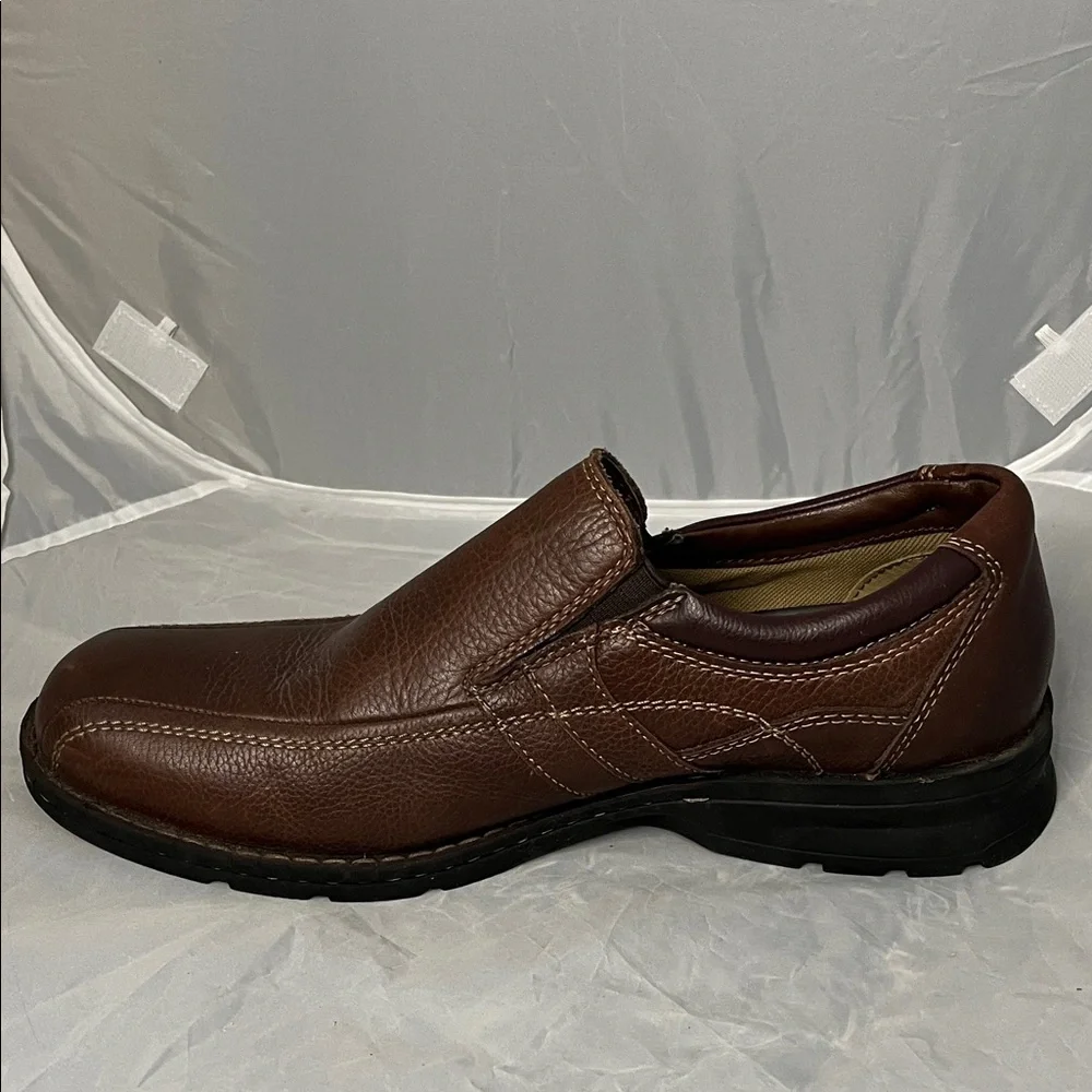 Dockers Men's Dark Brown Genuine Leather Slip-On Loafers - Size 11.5